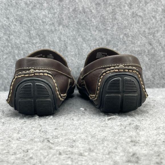 Rockport Brown Leather Slip On Comfort Casual Driving Loafer Men 9M - Picture 8 of 11